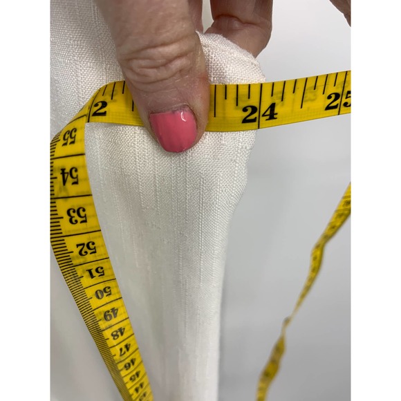 Modern Essentials White Blazer with Pockets One Button 3/4 Sleeve Size L - Picture 6 of 7